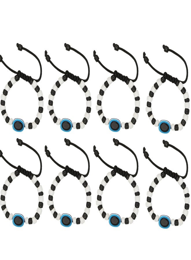 Kailash Creation Evil Eye Nazariya Bracelets for Baby Boys & Girls | Black & White Adjustable Thread Nazar Battu | Protective Cotton Bracelet for Kids (0-5 Years) - Image 1